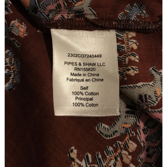 Veronica Beard Hopkins Printed Long Sleeve Ruffle Blouse - Size 2 - Picture 9 of 10